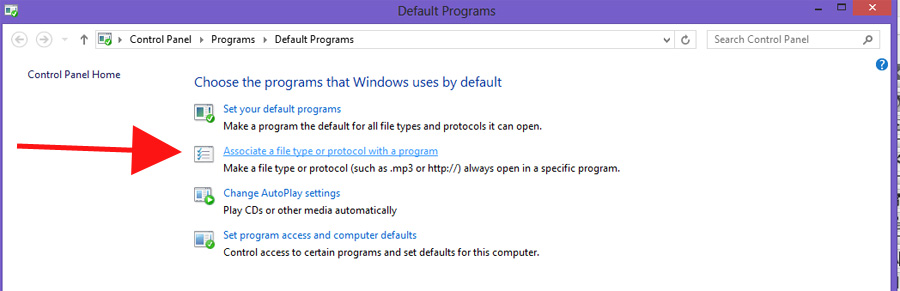 How To Set Default Programs Windows 8