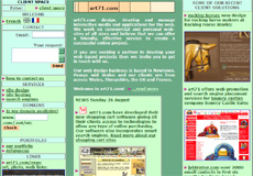 2003 art71.com screen shot in 2003