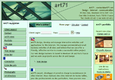 Mike Slater web technologies screen shot in 2006