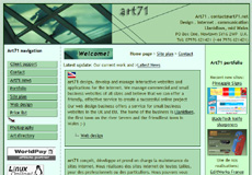 Mike Slater web technologies screen shot in 2007