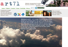 Mike Slater web technologies screen shot in 2013